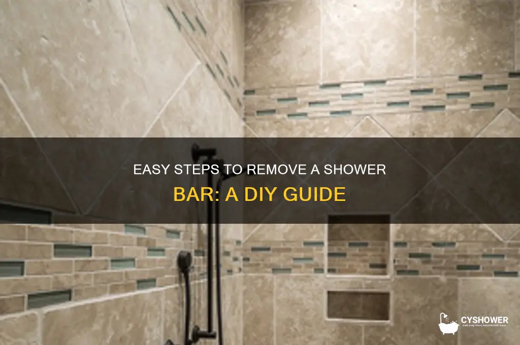 how to remove a shower bar
