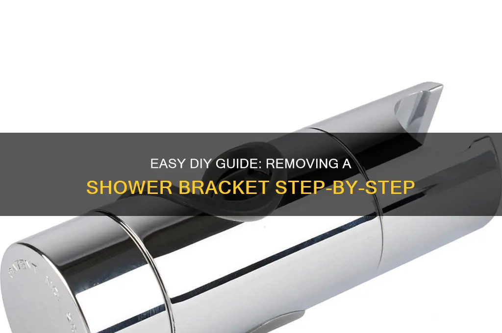 how to remove a shower bracket