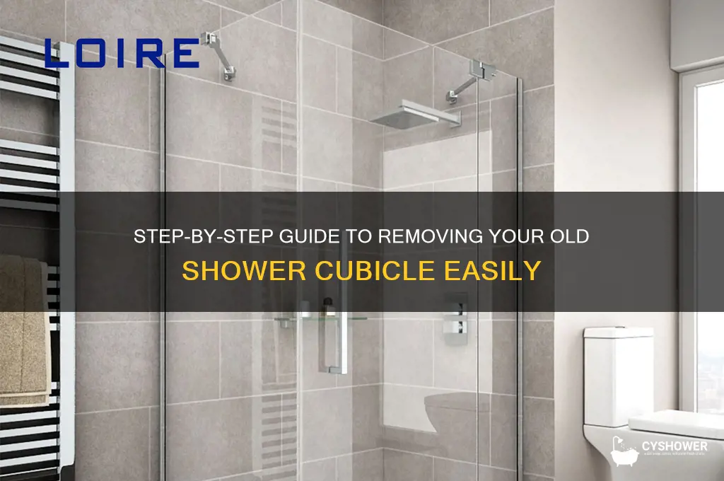 how to remove a shower cubicle