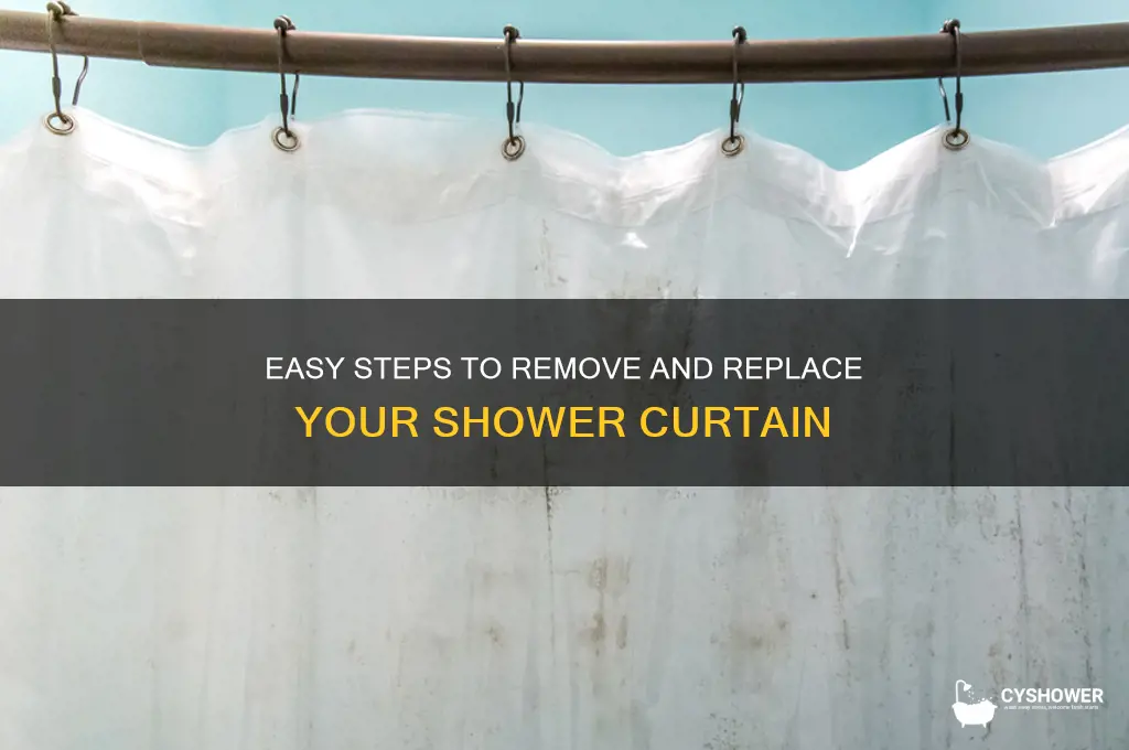 how to remove a shower curtain