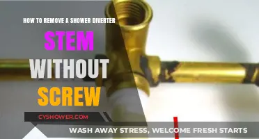 Easy Shower Diverter Stem Removal: No Screw Needed Guide