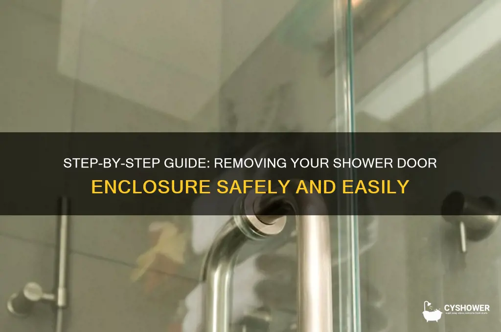 how to remove a shower door enclosure