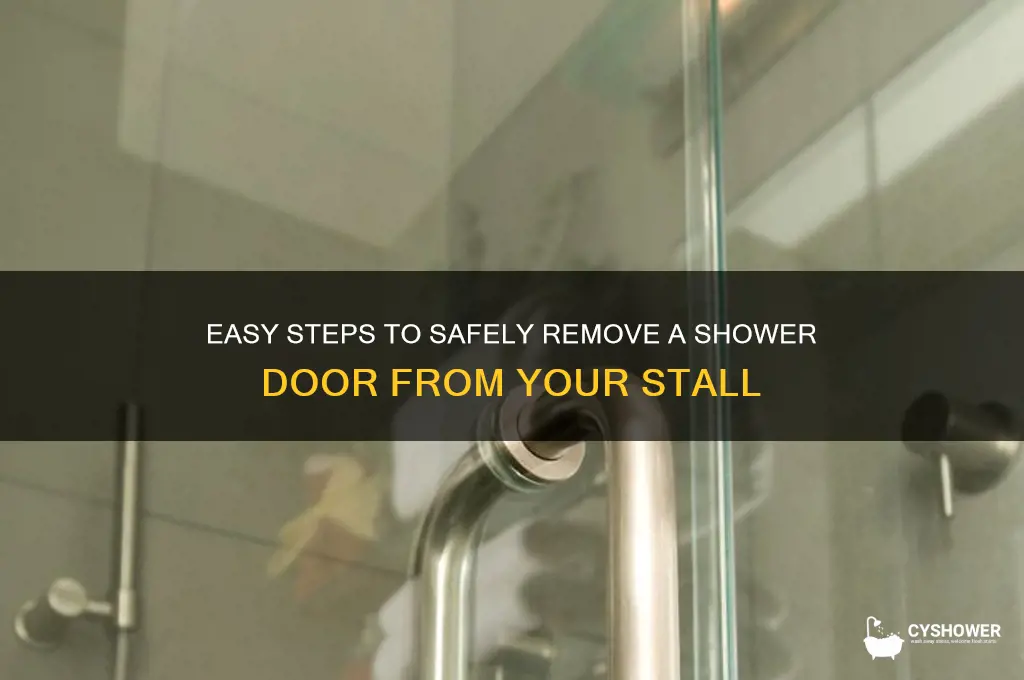 how to remove a shower door from a stall