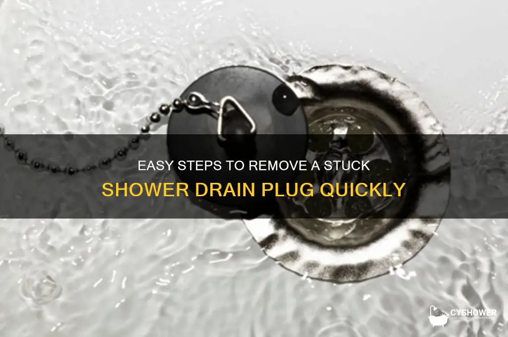 how to remove a shower drain plug