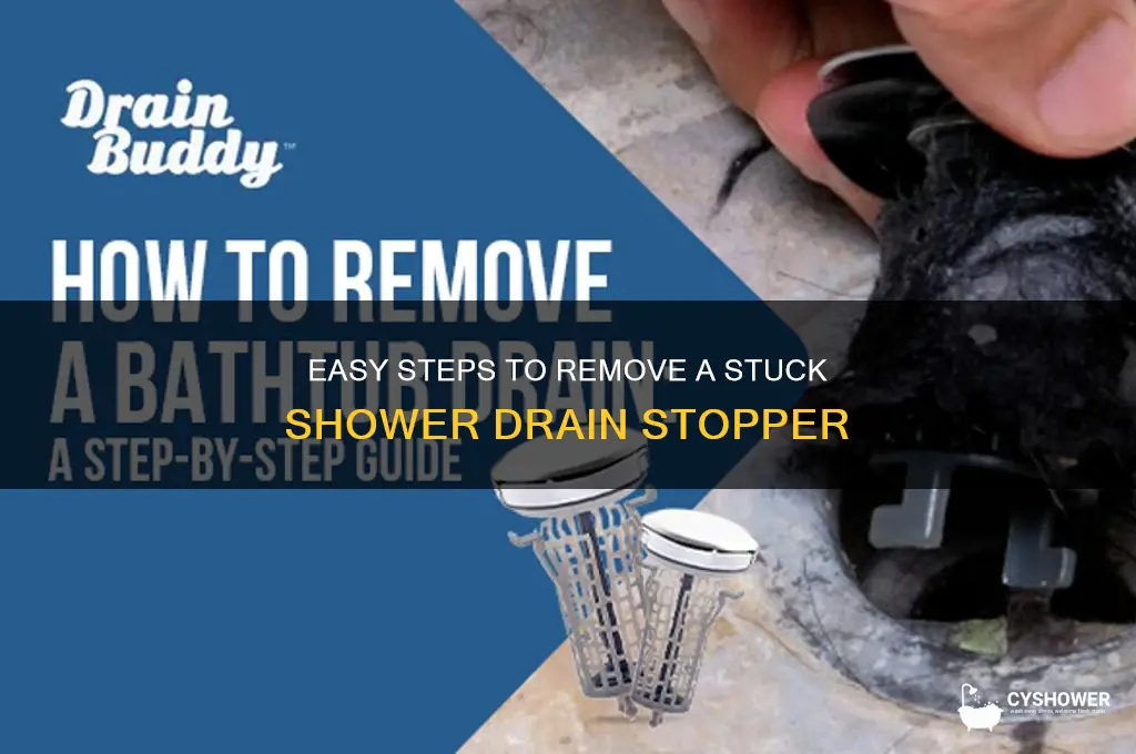 how to remove a shower drain stop