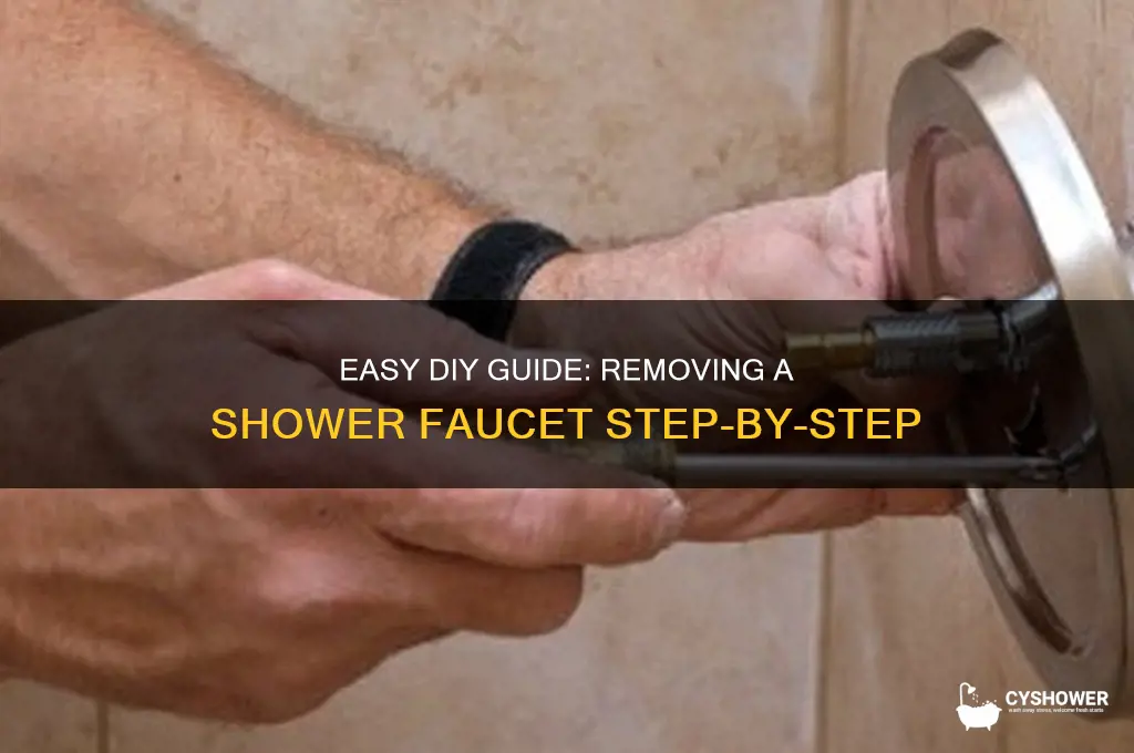 how to remove a shower faucet