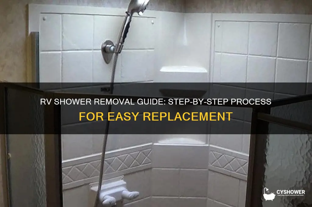 how to remove a shower from an rv