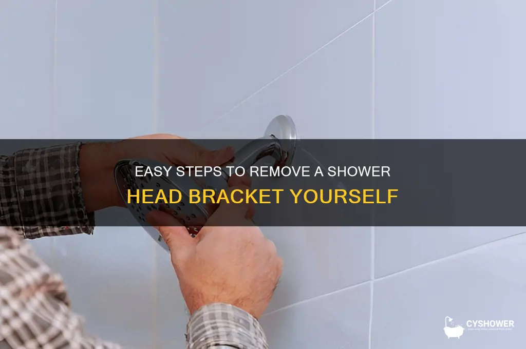 how to remove a shower head bracket