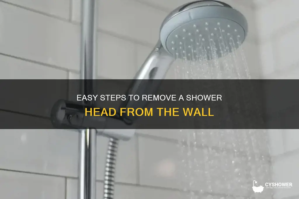 how to remove a shower head from the wall