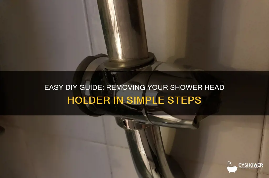 how to remove a shower head holder