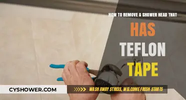 Easy Steps to Remove a Shower Head with Teflon Tape