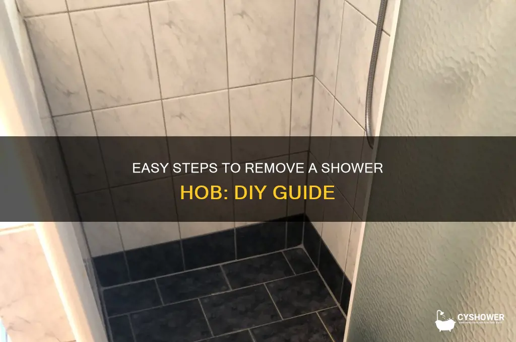how to remove a shower hob