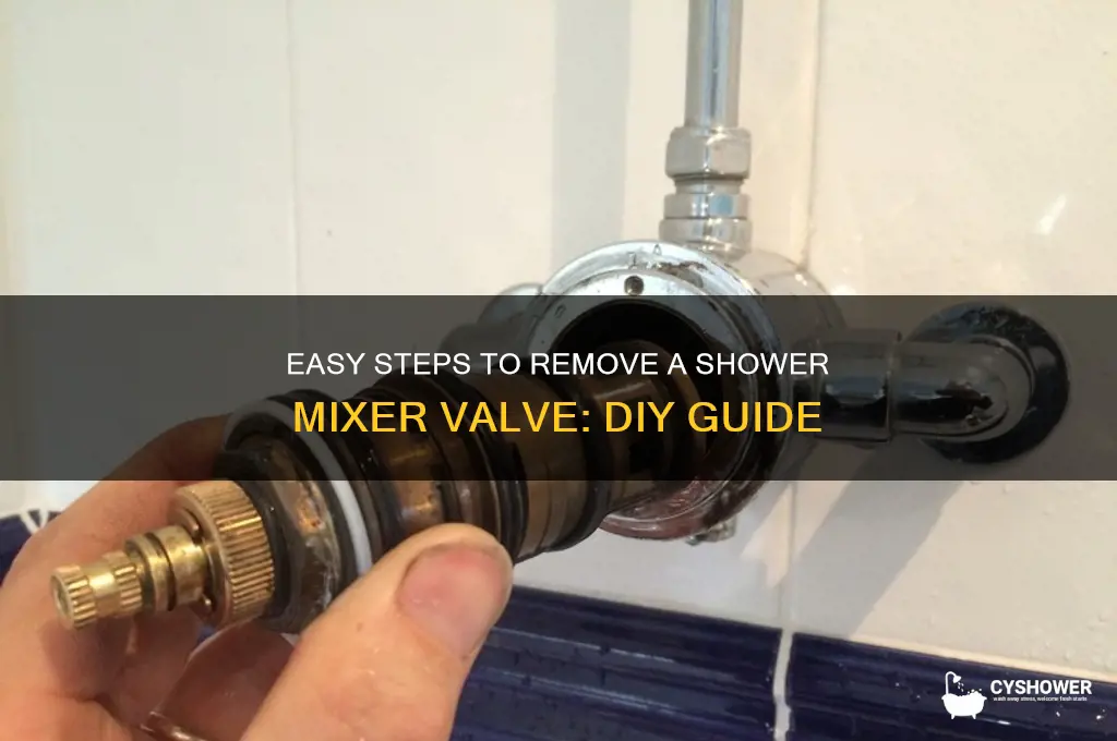 how to remove a shower mixer valve