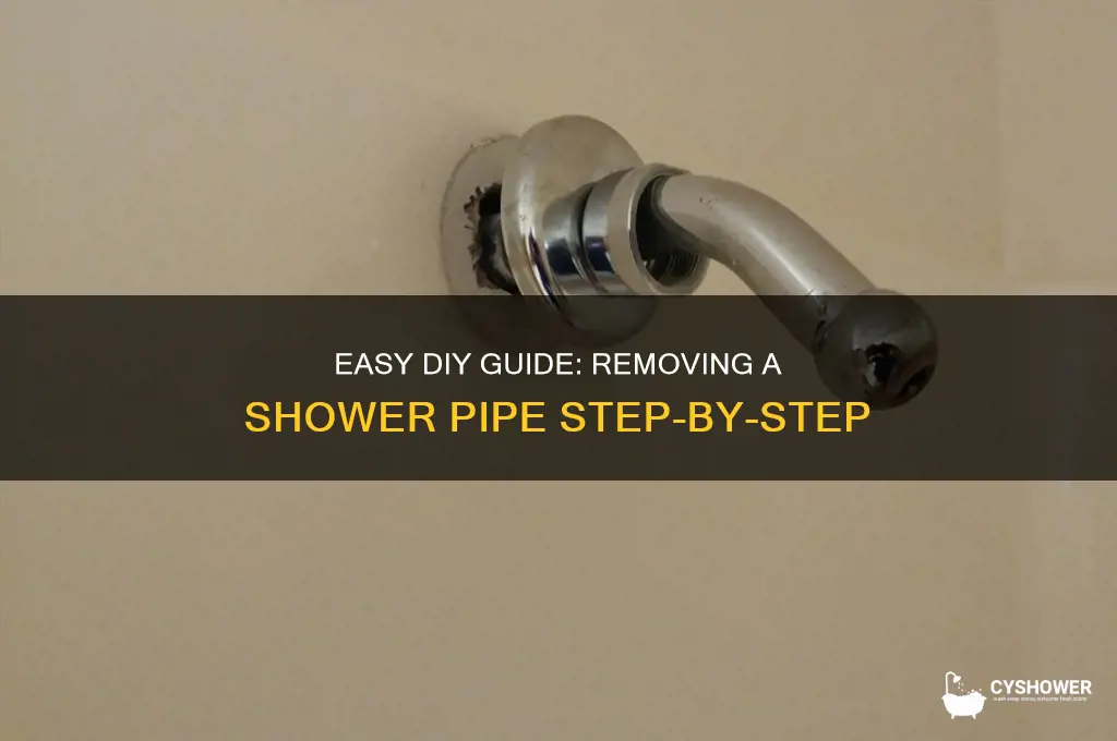 how to remove a shower pipe