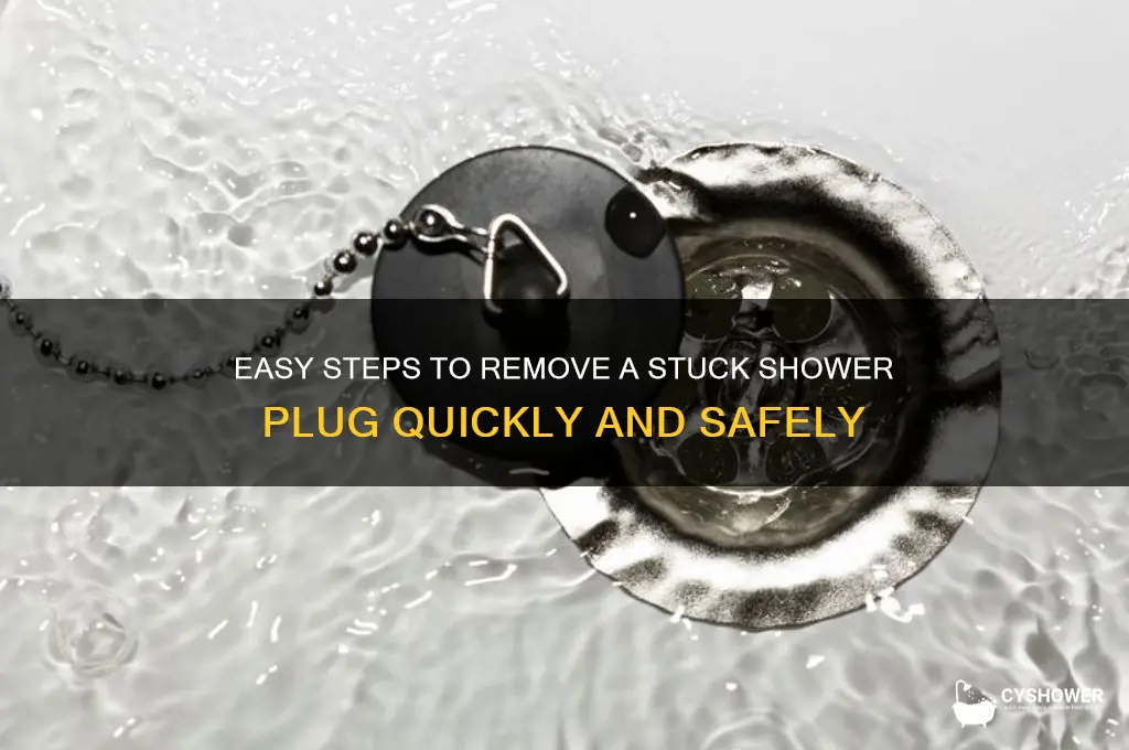 how to remove a shower plug