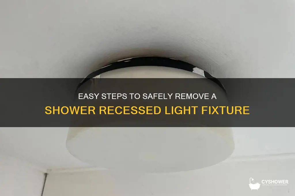 how to remove a shower recessed light