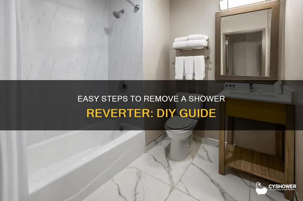 how to remove a shower reverter