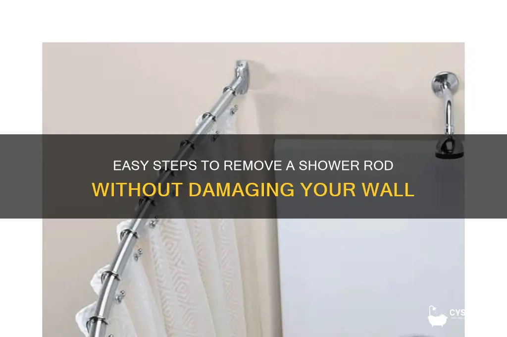how to remove a shower rod