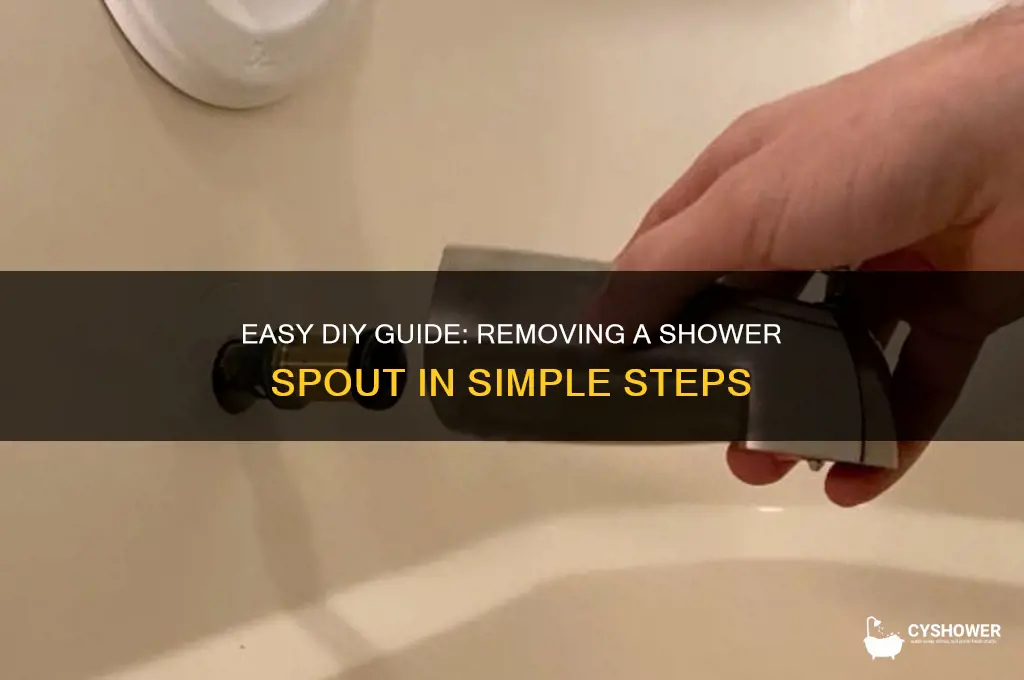 how to remove a shower spout
