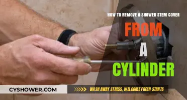 Easy Steps to Remove a Shower Stem Cover from a Cylinder