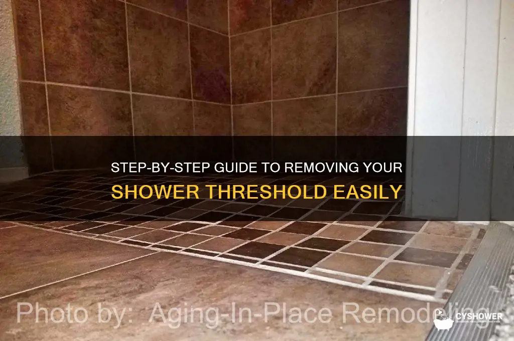 how to remove a shower threshold