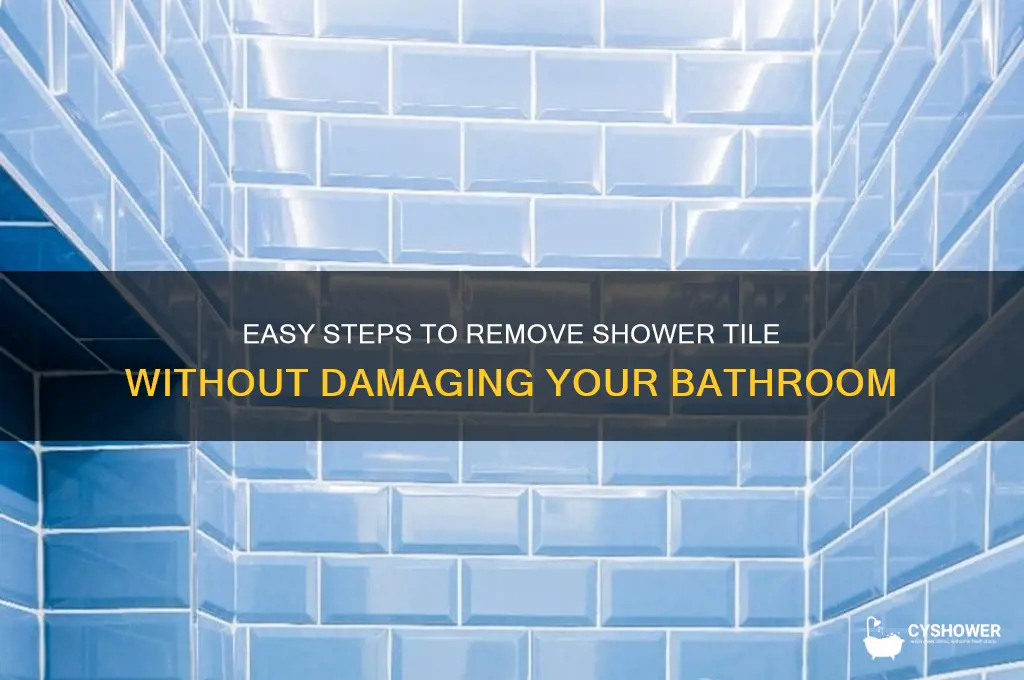 how to remove a shower tile