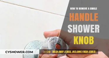 Easy DIY Guide: Removing a Single Handle Shower Knob