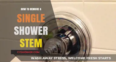 Easy DIY Guide: Removing a Single Shower Stem Step-by-Step