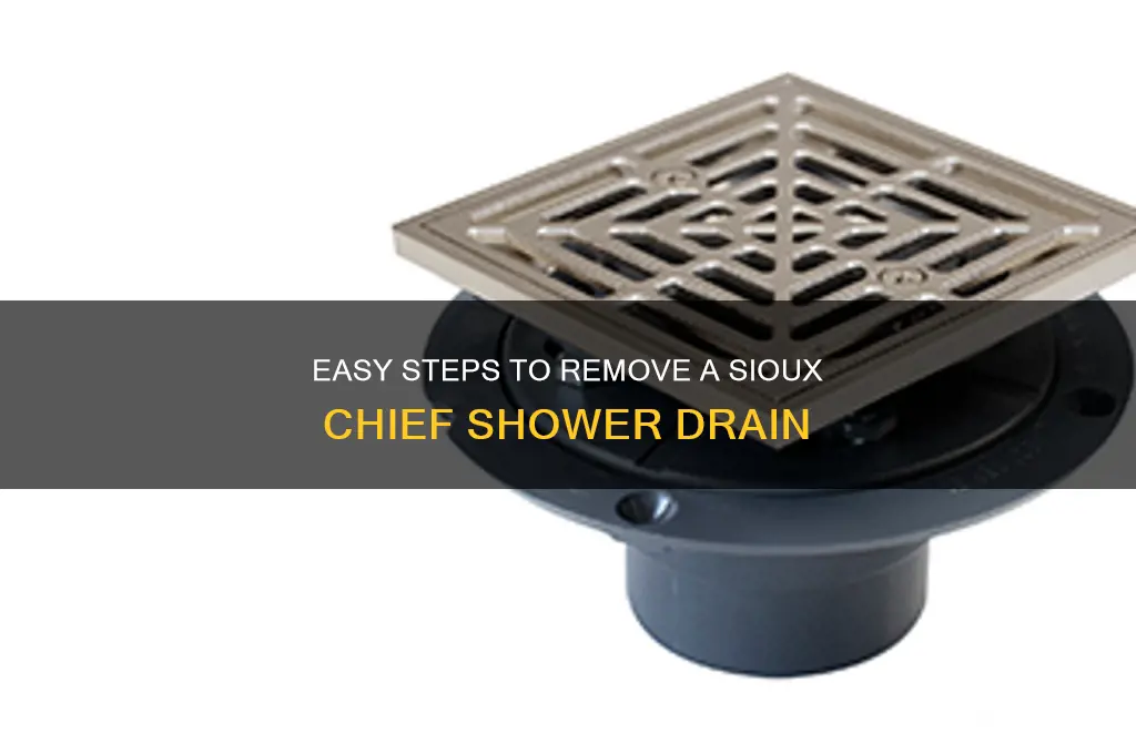 how to remove a sioux chief shower drain