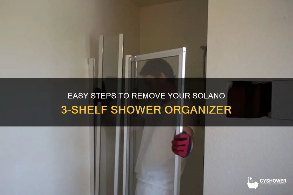 how to remove a solano 3 shelf shower organizer