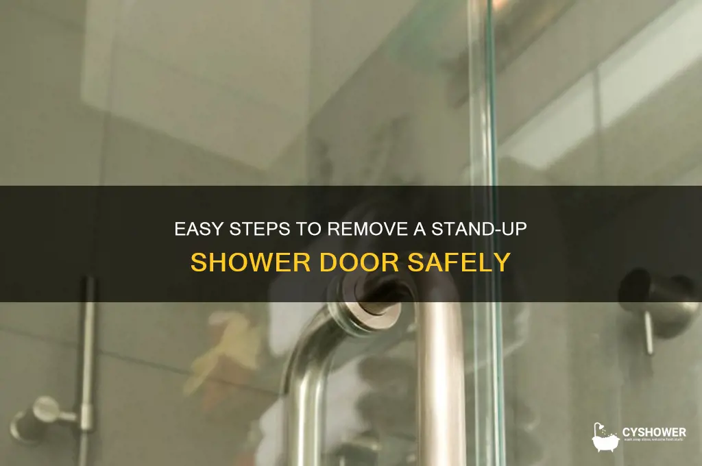 how to remove a stand up shower door