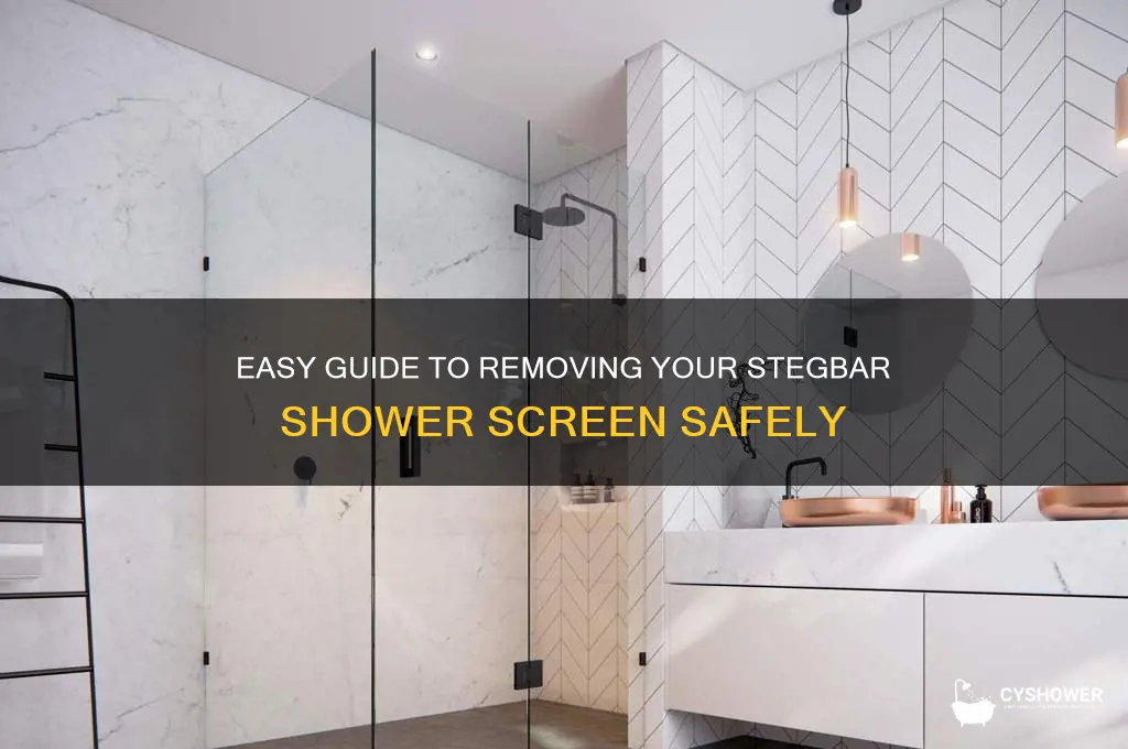 how to remove a stegbar shower screen
