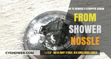 Fixing Shower Nossle: Easy Methods to Remove Stripped Screws