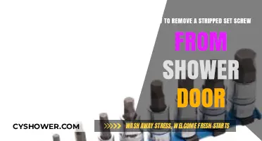 Fixing Shower Door Woes: Removing Stripped Set Screws Easily