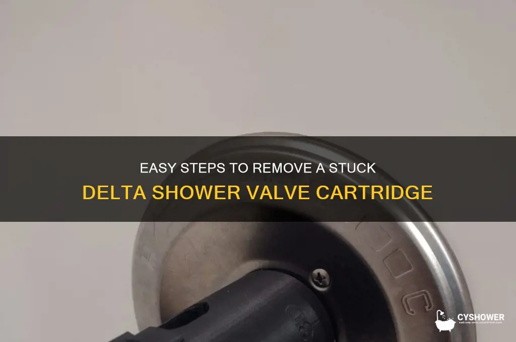 how to remove a stuck delta shower valve cartridge