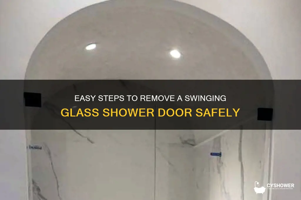 how to remove a swinging glass shower door