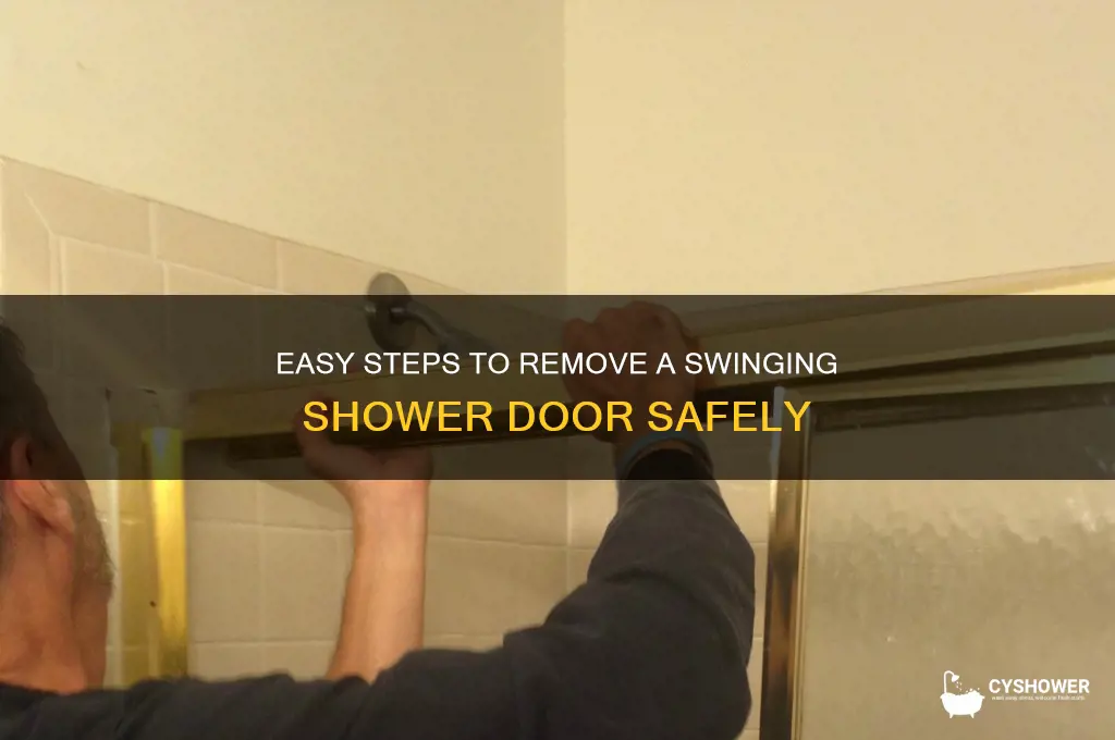 how to remove a swinging shower door