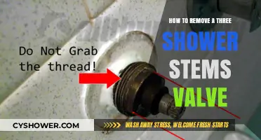 Easy Guide to Removing a Three-Handle Shower Valve Stem