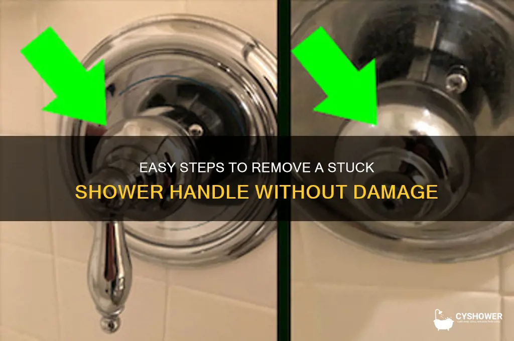 how to remove a tight shower handle