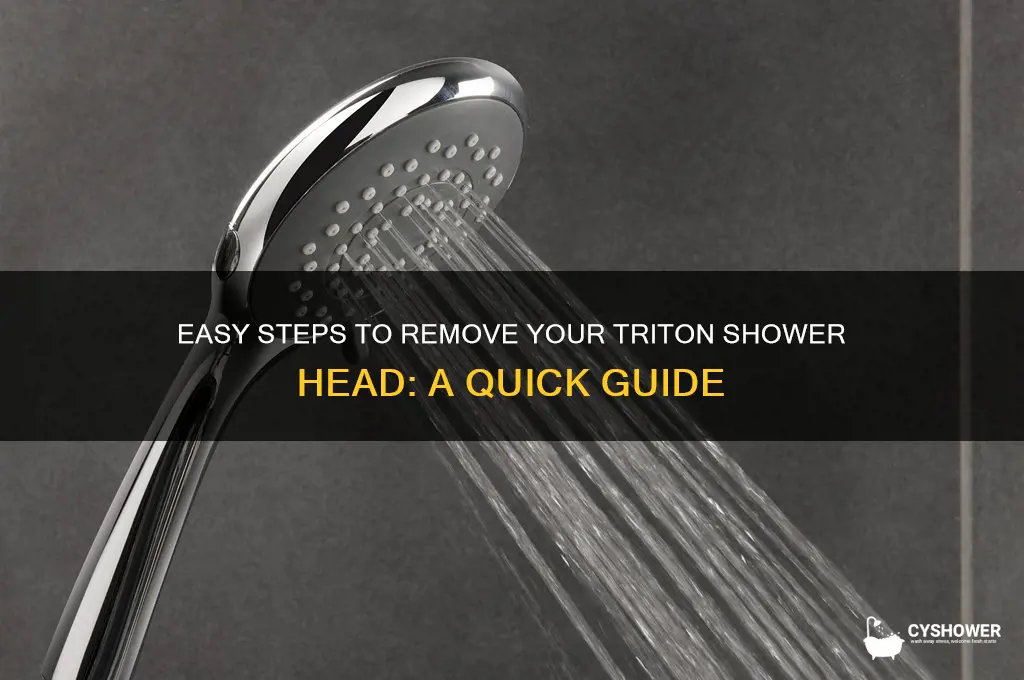 how to remove a triton shower head