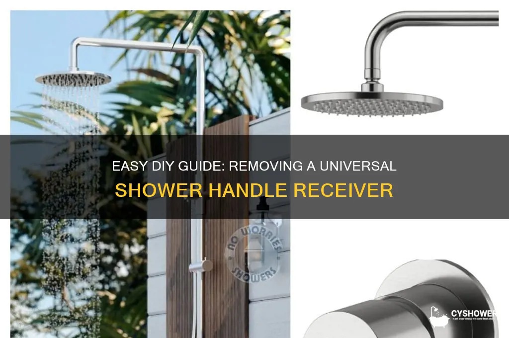 how to remove a universal shower handle receiver