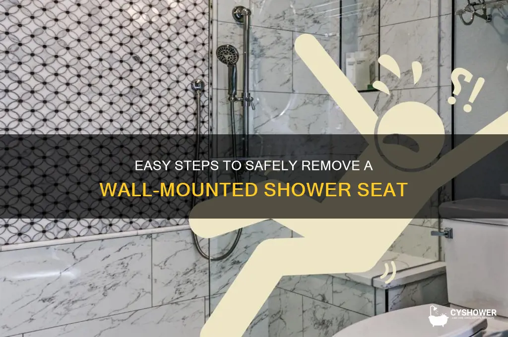 how to remove a wall mounted shower seat
