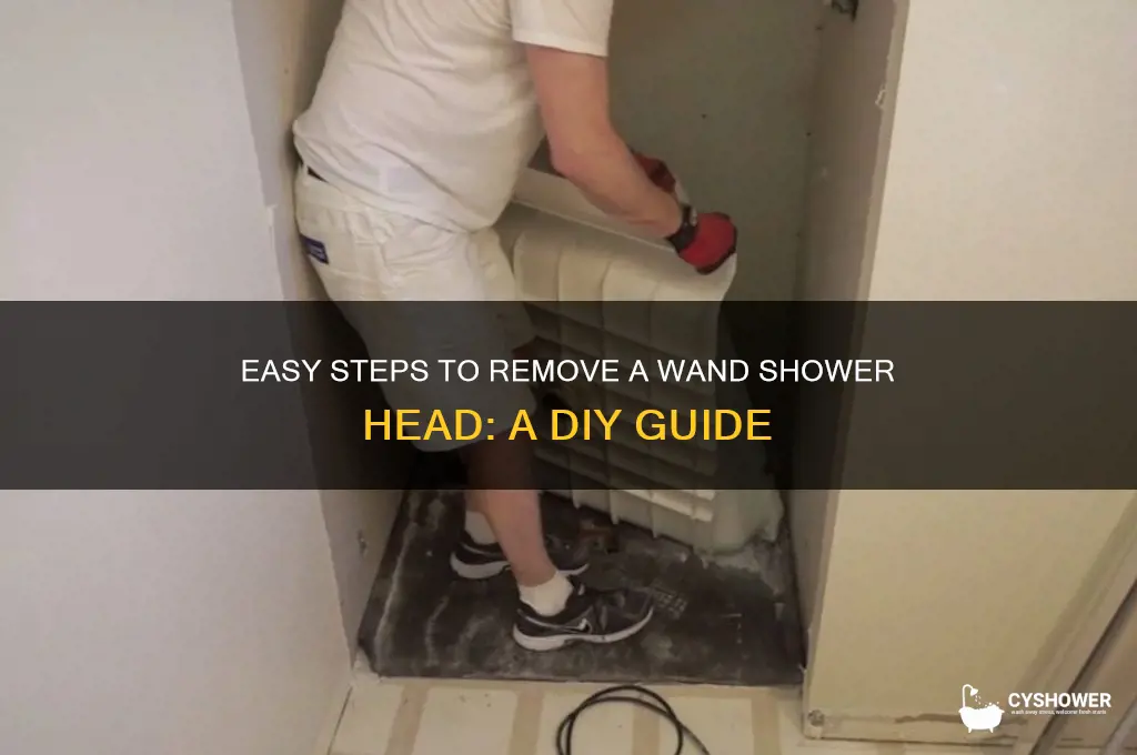 how to remove a wand shower