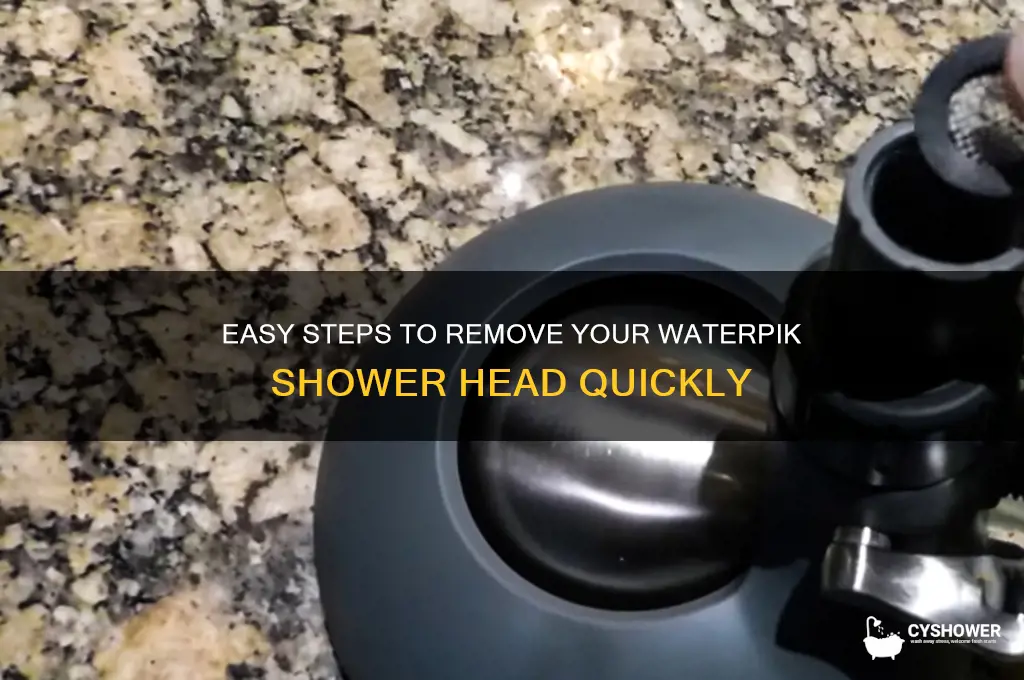 how to remove a waterpik shower head