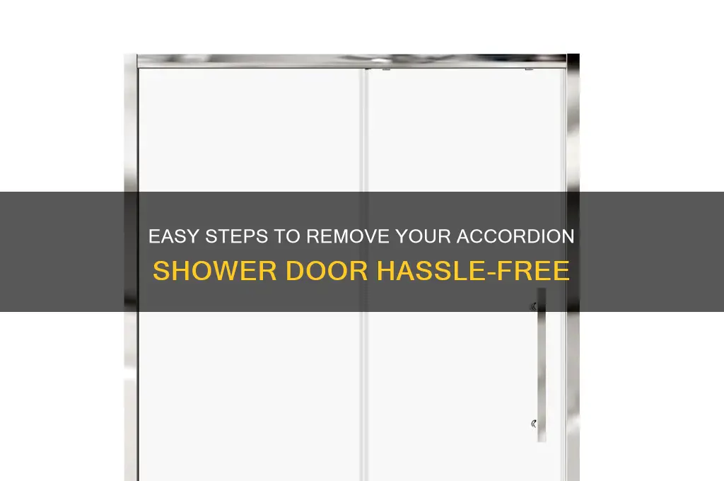 how to remove accordion shower door