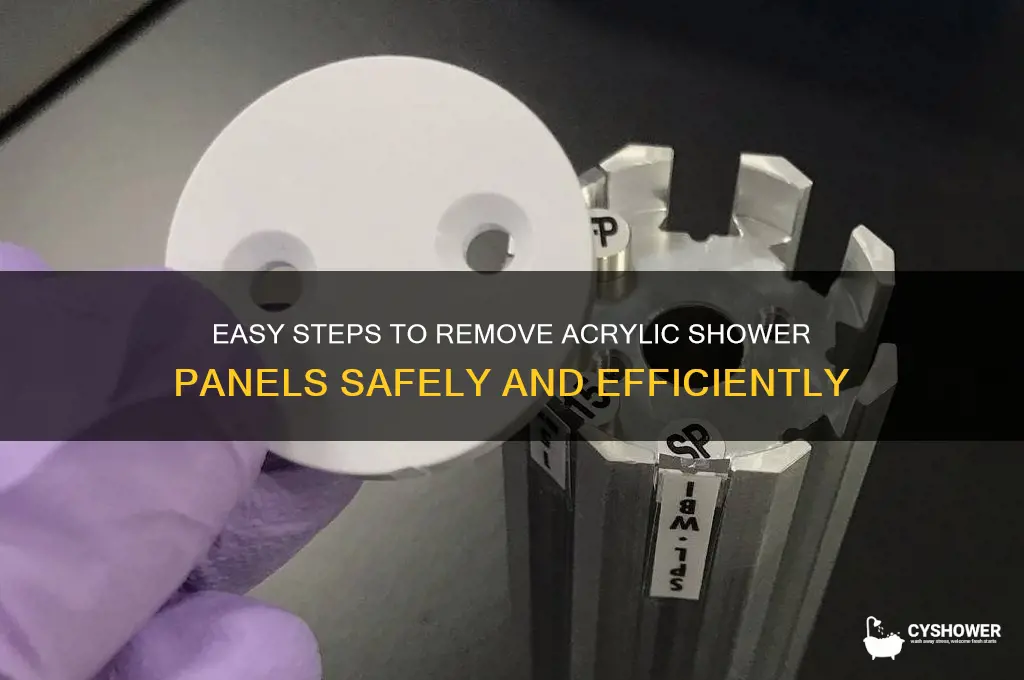 how to remove acrylic shower panels
