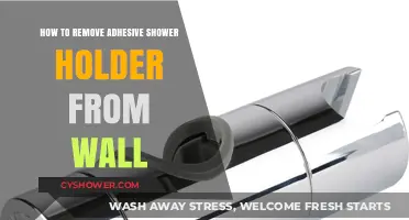 Effortless Removal: Safely Detach Adhesive Shower Holders from Walls