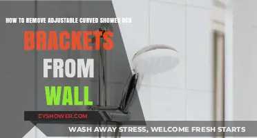 Easy Steps to Remove Adjustable Curved Shower Rod Brackets from Wall