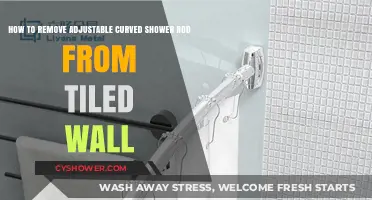 Easy Steps to Remove Adjustable Curved Shower Rod from Tiled Wall