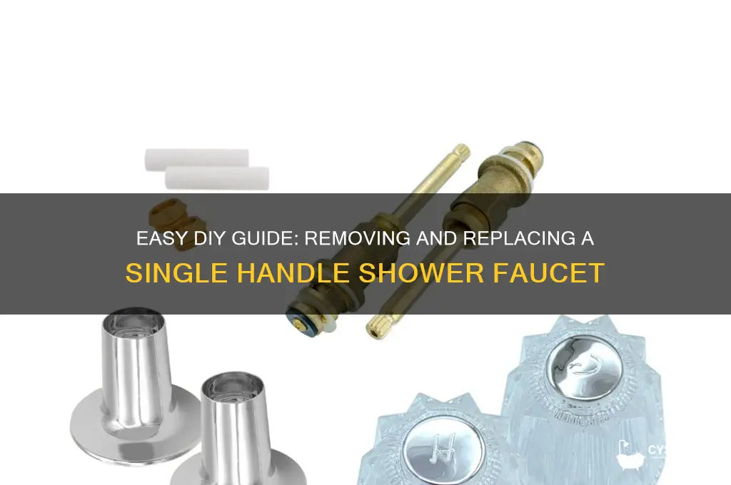 how to remove amd replace a single handle shower faucet